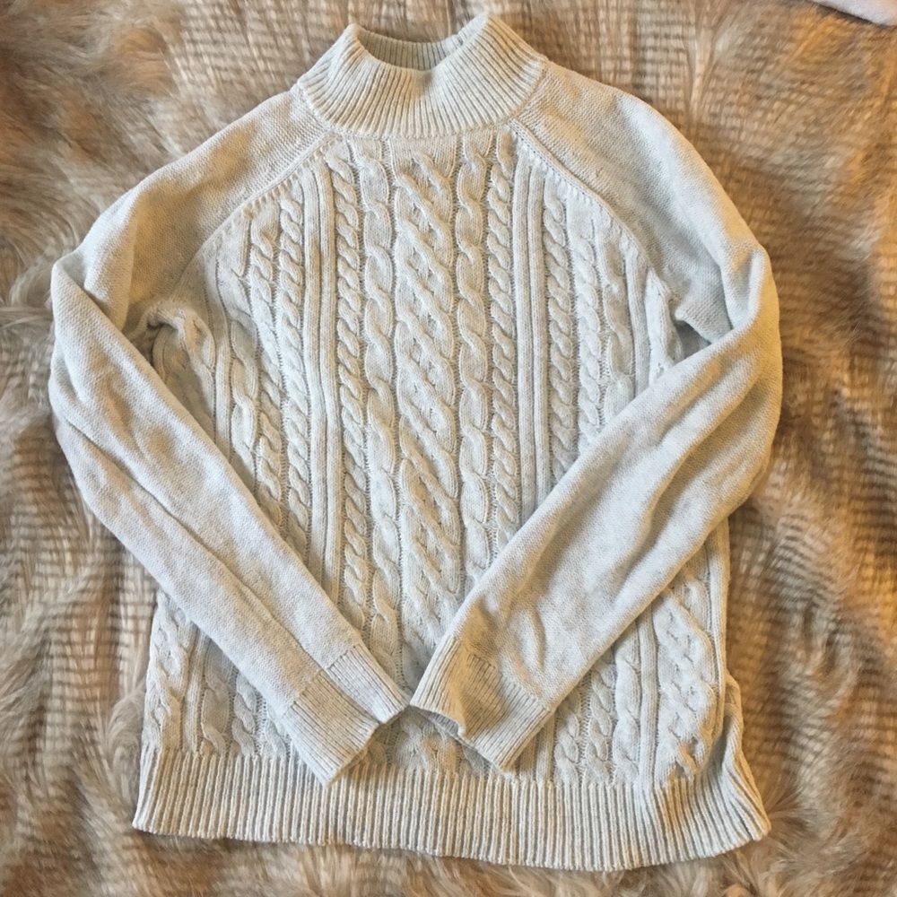 Ivory mock neck sweater 🤍